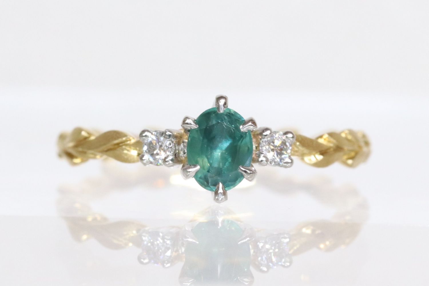 シルキーアレキサンドライト,指輪,